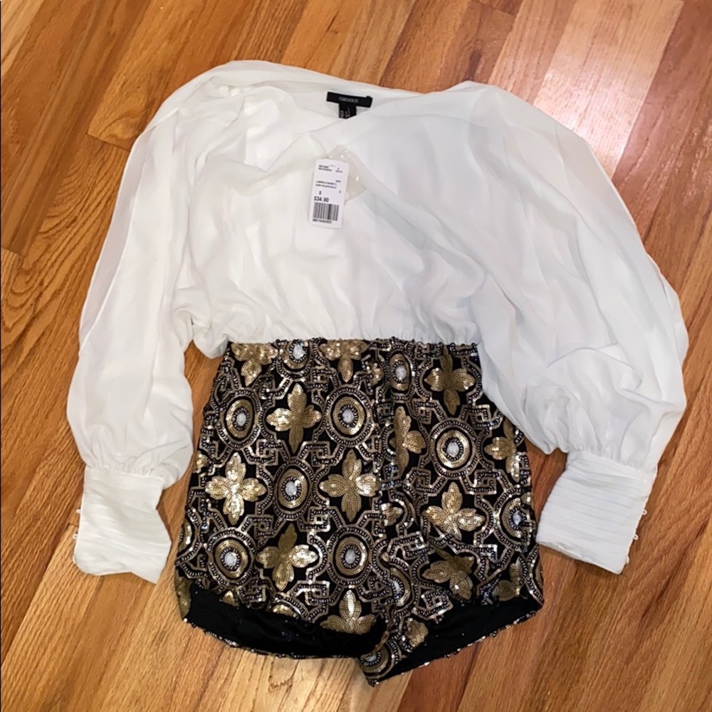 NWT Sequin Romper